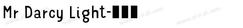 Mr Darcy Light字体转换